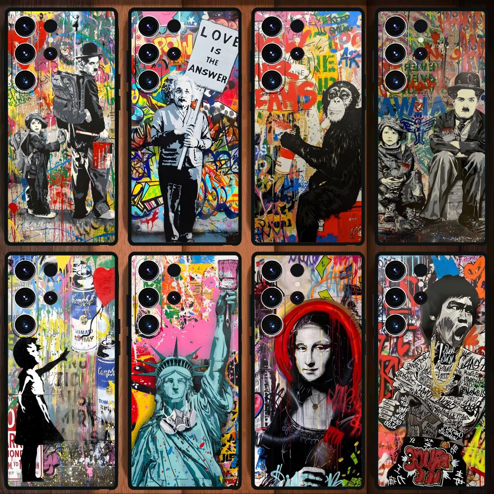 Phone Cases Samsung - Etui na telefon Banksy Graffiti Art