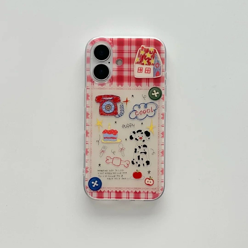 Phone Cases Korea - Koreański Ins Lekki Azjatycki Styl Czerwona