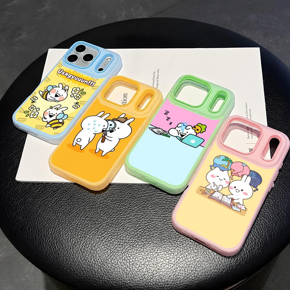 Phone Cases With Card Holder - Usagyuuun Królicze Słodkie Etui na Telefon