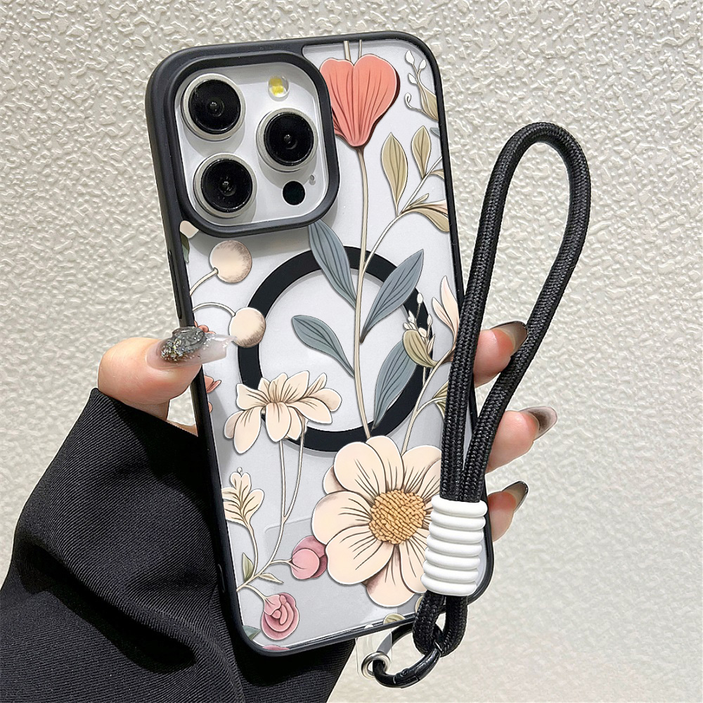 Czarne etui na telefon z kwiat – Phone Cases For Iphone 16 recenzja i cena
