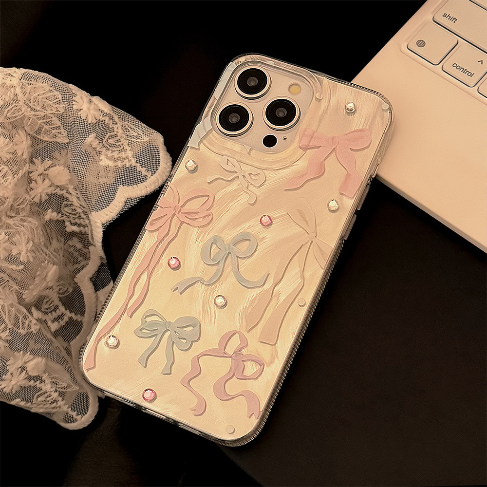 Kolorowe naklejki z kokardką i – Phone Cases Korea recenzja i cena