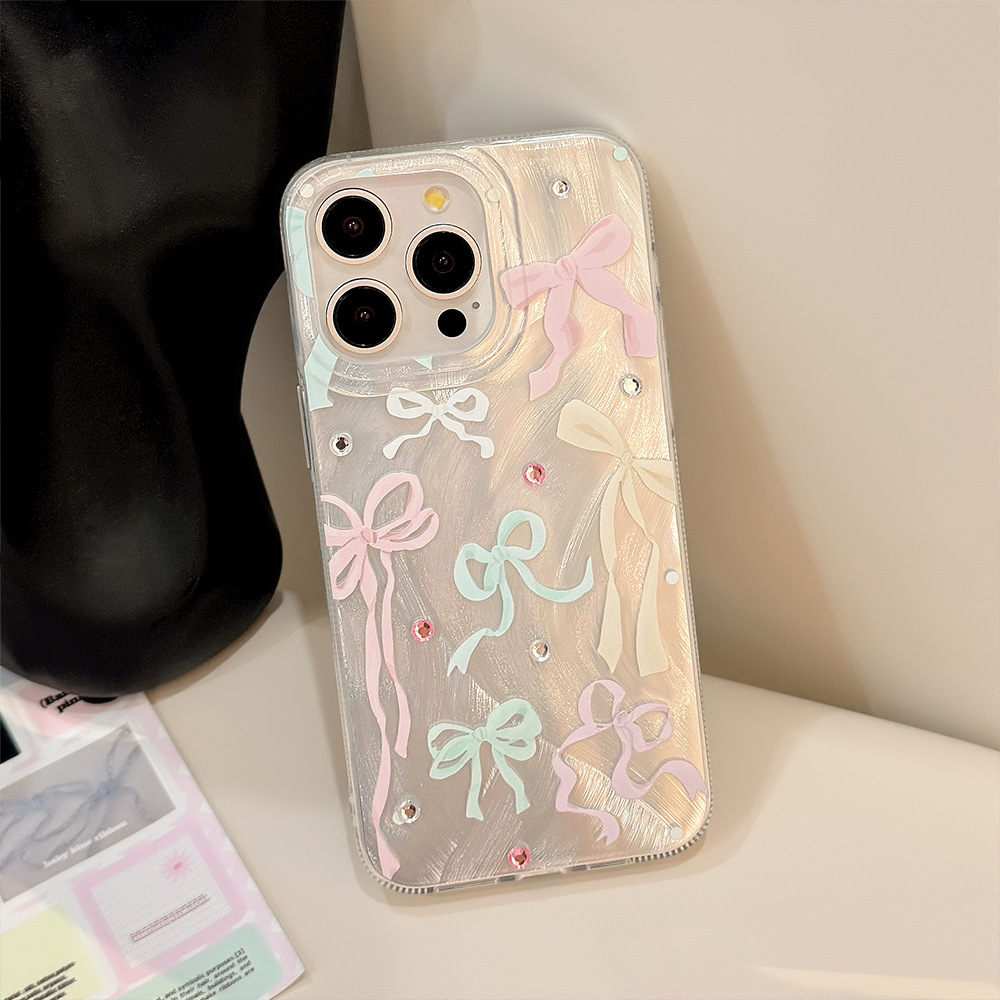 Kolorowe naklejki z kokardką i – Phone Cases Korea recenzja i cena