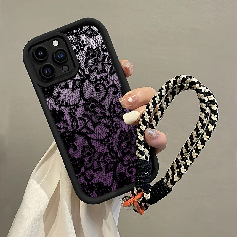 Czarne Fioletowe Koronkowe Etu – Phone Cases Purple recenzja i cena