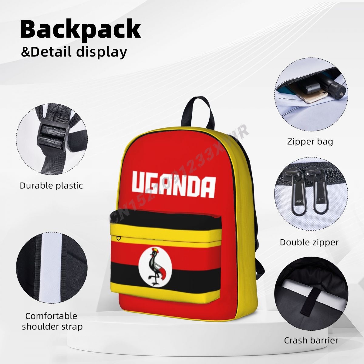 Unisex plecak Uganda flaga Uga – Phone Cases Uganda recenzja i cena