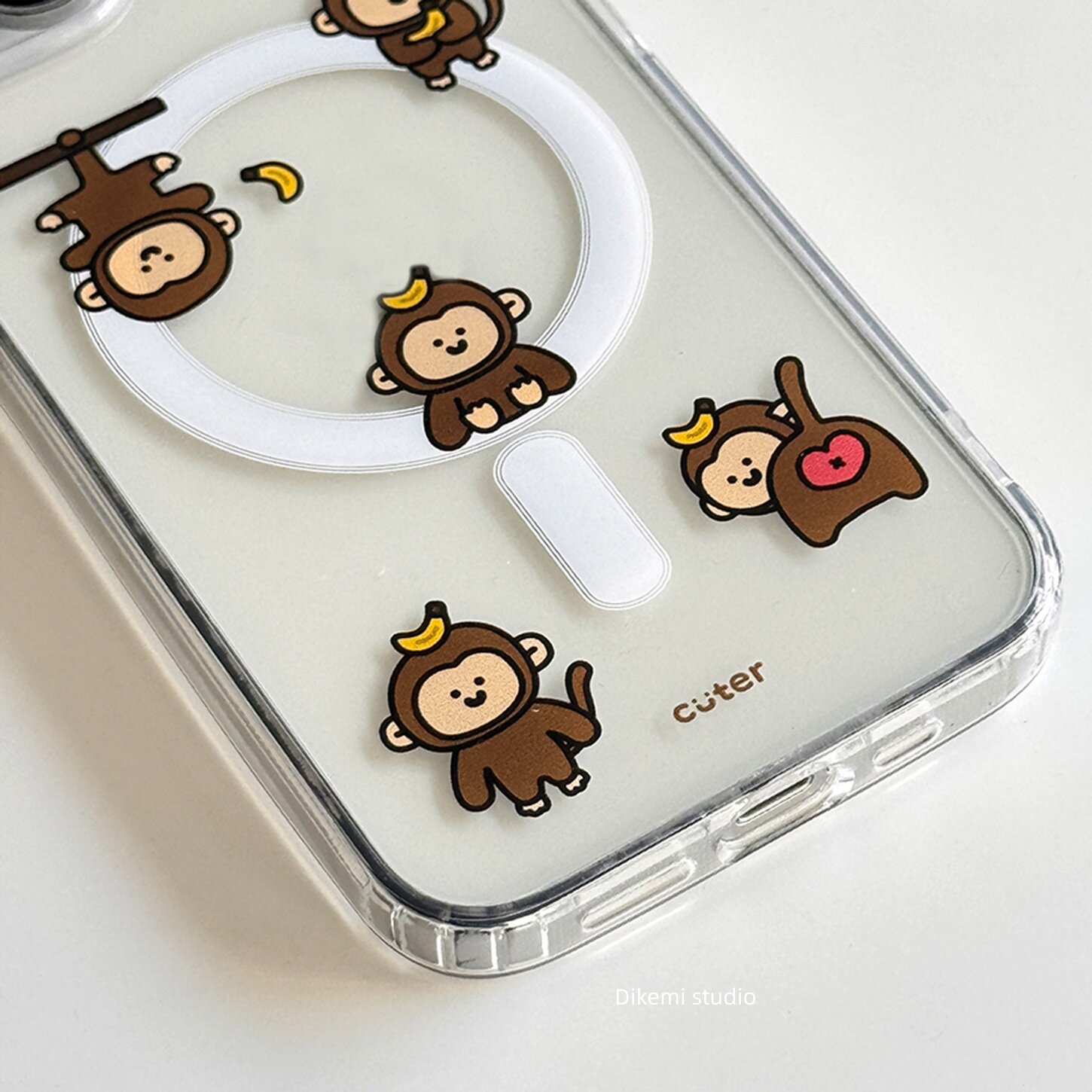 Brązowy Banan Małpa Dziecięca  – Phone Cases Korea recenzja i cena
