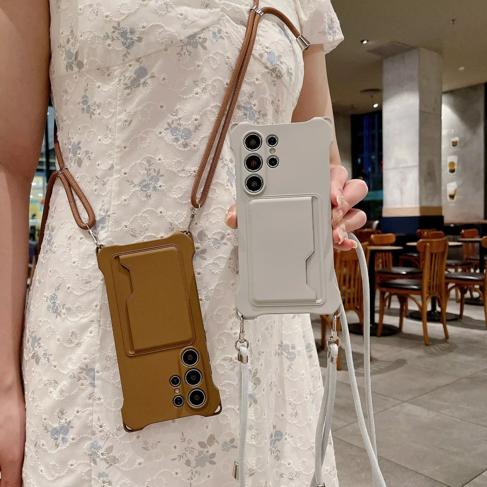 Miękkie silikonowe etui na tel – Phone Cases With Card Holder recenzja i cena